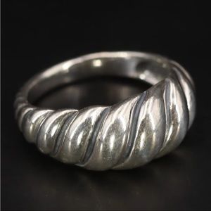 CAROLYN POLLACK STERLING SILVER SHRIMP RING SIZE 6